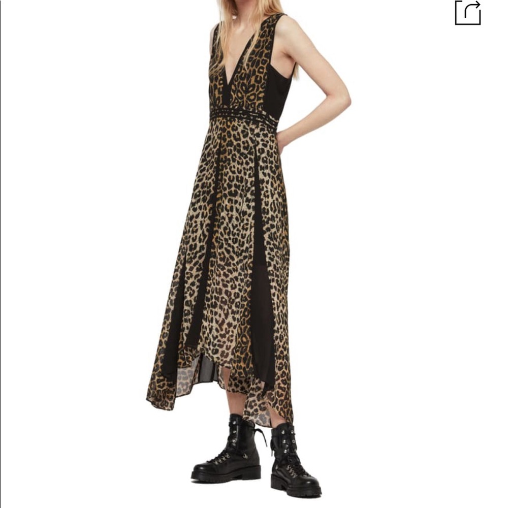 Allsaints Leopard Dress size US4